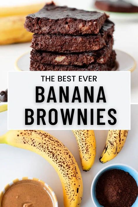 No Egg Peanut Butter Cookies, Brownies No Eggs, Peanut Butter Cookies No Egg, Ripe Banana Recipes Healthy, Healthy Banana Recipes, Banana Recipes Easy, Ripe Banana Recipe, Recipes Using Bananas, Cookies Peanut Butter