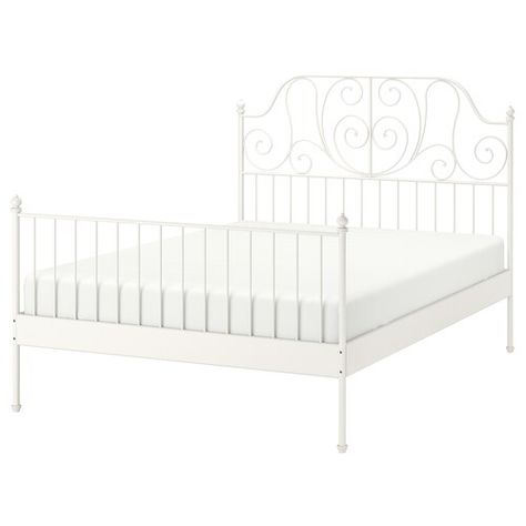 Beds - IKEA Bed Textiles, Ikea Leirvik, Leirvik Bed, Malm Bed Frame, Cama Ikea, Malm Bed, White Bed Frame, Ikea Bed, White Bed