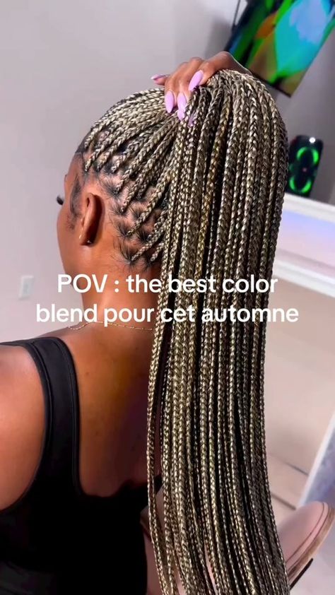 The best color blend #pov #knotlessbraids #knotless #braidstutorial #b... | 30 613 and 27 braids | TikTok 33 And 613 Knotless Braids, 613 Bohemian Knotless Braids, Tri Color Knotless Braids, 613 4 27 Braids, 613 Ombre Knotless Braids, 27/613 Boho Knotless Braids, Colour 27 And 613 Knotless Braids, 30 613 Knotless Braids, 33 27 613 Braids