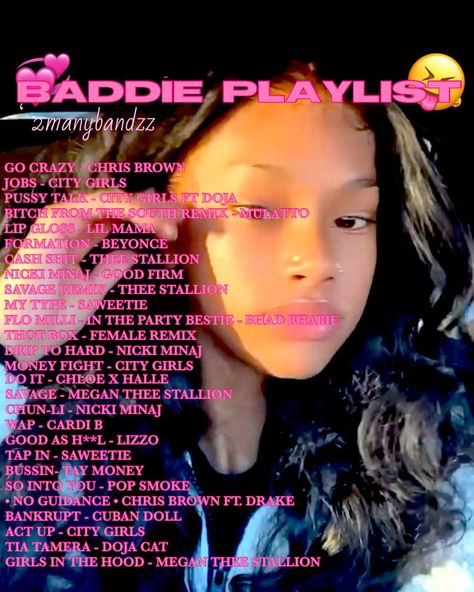 Baddie Playlist, 6th Grade Tips, Party Music Playlist, Rap Music Playlist, Relationship Songs, Music Suggestions Instagram Story, Summer Songs Playlist, Rap Playlist, Texts Funny