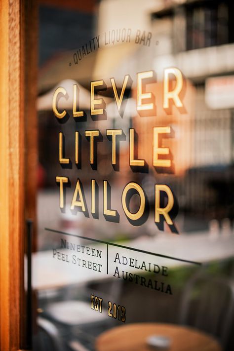 Exterior Signage Design, Papan Menu, Restaurant Designs, Bar Deco, Window Signage, Vintage Letters, Drink Design, Shop Signage, Design Window