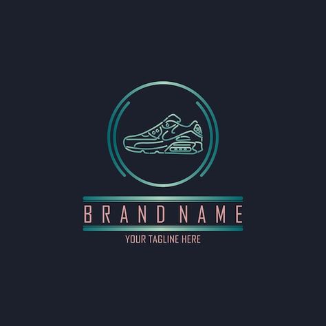 Logo Kasut Sukan, Logo Shoes Design Ideas, Sneaker Logo Idea, Shoe Brand Logo Ideas, Shoe Logo Design Creative, Shoes Logo Design Ideas Creative, Shoes Store Logo, Footwear Logo Design, Shoes Logo Design