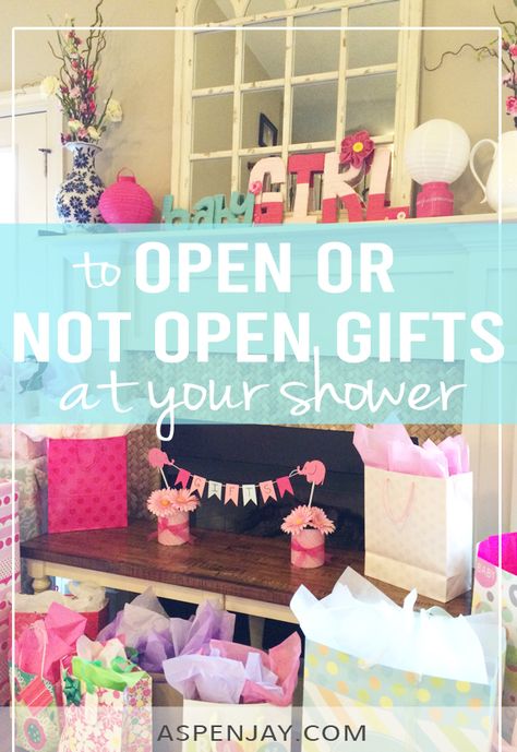 Do you have to open gifts at your baby shower? What is the baby shower etiquette? Are there alternative options? This detailed post covers it all with tips to make the gift opening process enjoyable for everyone. And alternatives if you really don't want to open gifts at the shower! Just click on the link to read the post! Not Opening Gifts At Bridal Shower Sign, Baby Shower Not Opening Gifts, No Wrapping Baby Shower Gifts, Not Opening Gifts At Baby Shower Sign, Unwrapped Baby Shower Gifts Display, Baby Shower Gift Opening Area, Gift Opening Ideas, Unwrapped Baby Shower Gifts, Come And Go Baby Shower Ideas