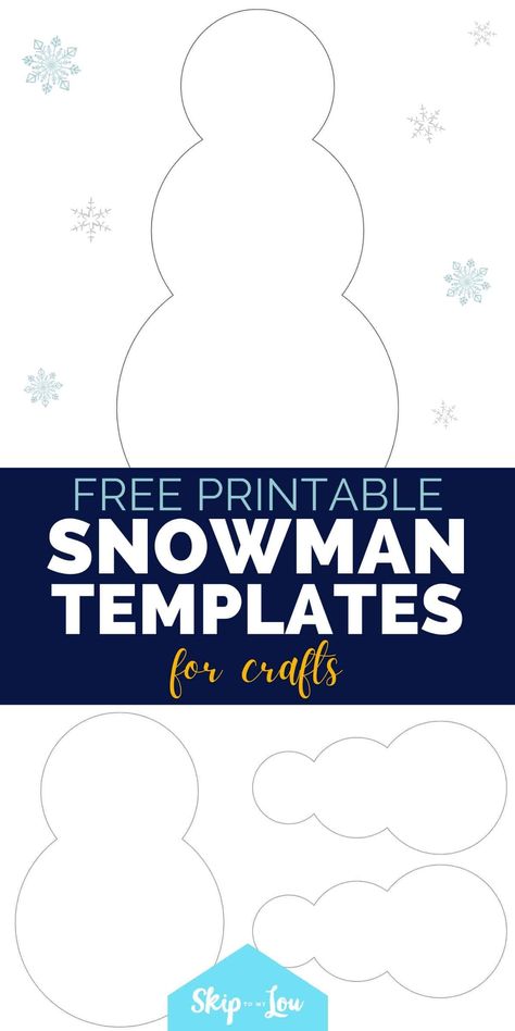 Free Printable Snowman, Snowman Outline, Snowman Template, Blank Coloring Pages, Snowman Coloring Pages, Snowman Party, Winter Activities Preschool, Printable Snowman, Free Printable Crafts