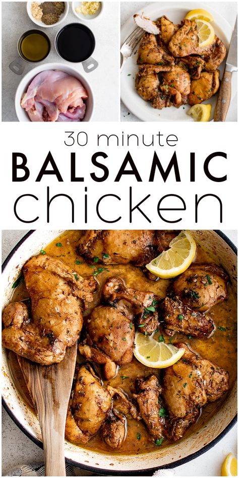 Balsamic Chicken Balsamic Chicken Recipe, Different Chicken Recipes, Balsamic Chicken Thighs, Herb Marinade, Chicken Lombardy Recipes, Balsamic Chicken Recipes, Balsamic Vinegar Chicken, Meat Eater, Chicken Tenderloin Recipes