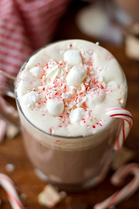 Peppermint Stick Ice Cream, Homemade Peppermint Bark, Peppermint Treats, Life Made Simple, Jul Mad, Peppermint Hot Cocoa, Homemade Hot Cocoa, Gluten Free Candy, Hot Cocoa Recipe