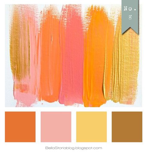 loving these colors for my site redesign Orange Living Room Palette, Pink Orange Gold Color Palette, Orange Rooms, Orange Pink Color, Orange Color Palettes, Gold Color Palettes, Orange And Gold, Bath Room, Orange And Yellow