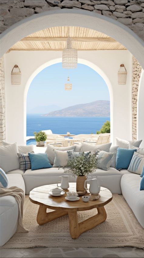 With less than 30 days left in Summer, we've dreamed up this beautiful Greek Villa.

Comment 🇬🇷 if you'd stay here!

#ari #amyrebekahinteriors #summer #greece #summervibes #summerhouse #greekhouse #greeksummer #summeringreece #summerinspiration #ai #aipicture #interiordesign #dreamhouse #vacation #summertime #blue #whiteinteriors #wood #pooltime #ocean Greek Bedroom, Greek Interior Design, Summer Villa, Place Aesthetic, Greek Villa, Preppy House, Santorini House, Mediterranean Interior Design, Greece Villa