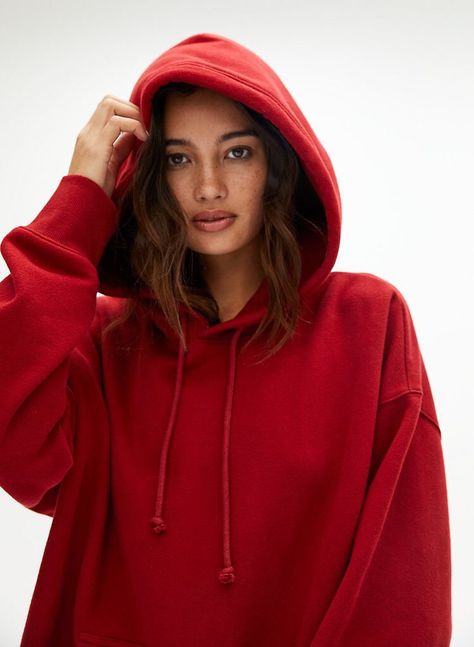 Hoodie Shoot, Hoodie Reference, Tna Super Puff, Manga References, Red Raider, Red Clothes, The Super Puff, Kelsey Merritt, Boyfriend Sweatpants