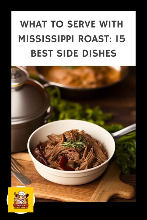 Elevate your Mississippi Roast with these mouthwatering side dishes! 🤤🍴 #MississippiRoast #SideDishes #Yummy Mississippi Roast Side Dishes, What To Serve With Mississippi Pot Roast, Mississippi Pot Roast Side Dishes, Mississippi Pot Roast Sides, Sides For Mississippi Pot Roast, Sides With Roast, Roasted Side Dishes, Pot Roast Sandwiches, Creamy Garlic Mashed Potatoes