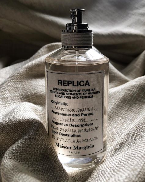 REPLICA Afternoon Delight Eau de Toilette: The newest Replica fragrance just in time for fall, available exclusively at @sephora 🤍 Has such a warm, sweet, and cozy feel with notes of vanilla, madeleine accord, and sandalwood. This will be my new every day fragrance. Shop this product with the link below #giftedbymargielafragrances #REPLICAAfternoonDelight #maisonmargielafragrances @maisonmargielafragrances https://www.sephora.com/product/maison-margiela-replica-afternoon-delight-eau-de-toil... Replica Afternoon Delight, Afternoon Delight Replica, Replica Cologne, Replica Fragrance, Replica Perfume, Margiela Replica, Afternoon Delight, Perfume Scents, Perfume Lover