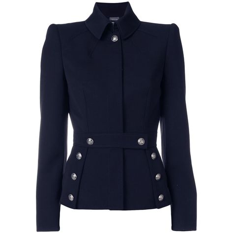 Kate Middleton Outerwear - Shop RepliKate Outerwear - Kate's Closet Goth Jacket, Military Inspired Fashion, Gothic Jackets, Military Inspired Jacket, Buat Pita, Jackets Black, Navy Military, Military Style Jackets, Blazer Designs