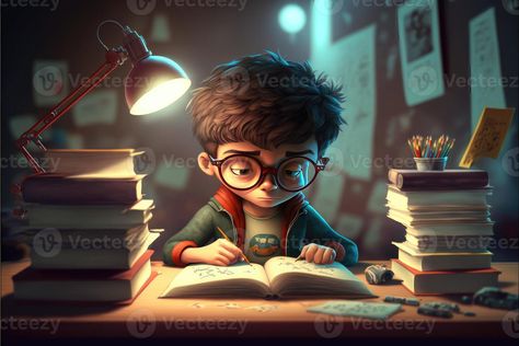 AI Generated 3D cute student boy studying papers on the desk in room. Students Studying Photos, Desk In Room, Boy Studying, Diy Wall Hanging Crafts, Cartoon Maker, Academic Services, Certificate Of Completion Template, Hanging Crafts, Landscape City