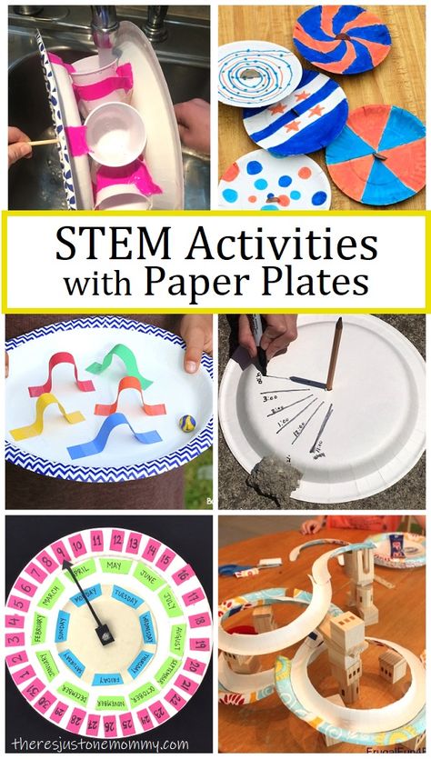 all the best paper plate STEM activities for kids #STEMactivities #STEMforkids #STEAMactivities Enrichment Activities For Preschoolers, Stem Activities Upper Elementary, No Prep Stem Activities, Museum Activities, Preschool Steam, Simple Stem Activities, Kids Stem Activities, Stem Activities For Kids, Stem Activities Preschool