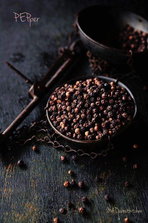 PEPper!! #pepper #spices #blackpepper #kaalumenasu #menasu #wholespices #masala #closeup #nikon105micro #foodphotography #foodstyling #foodie #madaboutkitchen #toneontone Black Pepper Aesthetic, Black Pepper Photography, Spice Photography, Pepper Photography, Spices Photography, 7 Spice, Pepper Spice, Black Food, Food Backgrounds