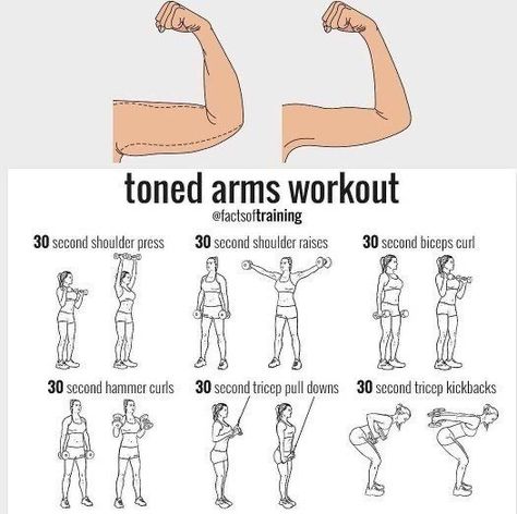 Flabby Arm Workout, Arm Training, Tone Arms Workout, Workout Gym Routine, Gym Workout Plan For Women, Beginner Workouts, Arms Workout, Easy Exercises, Resep Diet