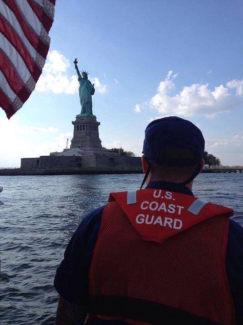 Always on watch. Coast Guard Aesthetic, Coast Guard Uniform, Guard Aesthetic, Coast Guard Academy, Coast Guard Boats, Guard Uniform, Governors Island, Navy Coast Guard, Duck Boat