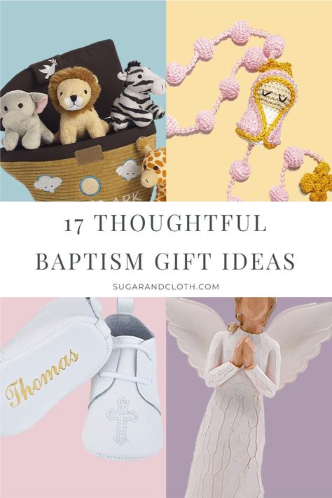 When it comes to gifts for a baby’s baptism, you want to choose something special that they will remember forever. Here are 17 thoughtful baptism gift ideas for the big event! Baptism Gift Ideas Teen Girl, Baptism Gift Ideas Girl, Gifts For Baptism Girl, Baby Baptism Ideas, Girl Baptism Gift Ideas, Christening Gifts For Baby Girl, Baptismal Gifts For Baby Girl, Baptism Gifts For Baby Boy, Baptism Gifts For Baby Girl