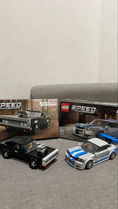 Lego Car Fast And Furious, Fast And Furious Cars Toys, Fast And Furious Lego Cars, Lego Sets Cars, Lego For Boyfriend, Lego Fast And Furious, Fast And Furious Hot Wheels, Legos Car, Lego Cars Aesthetic