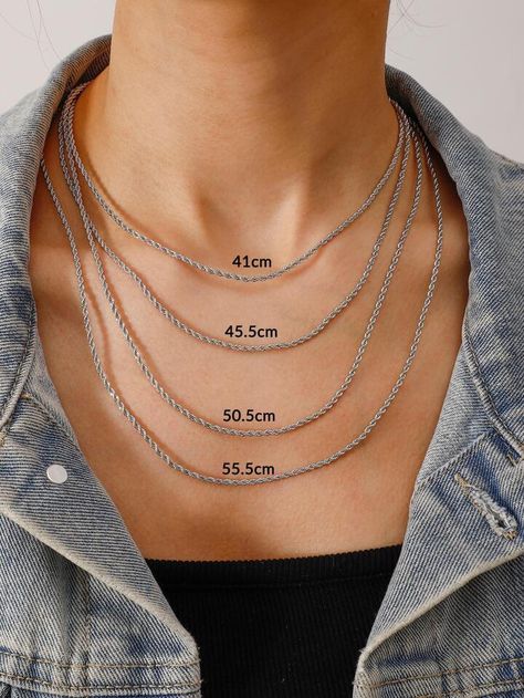 Minimalist Chain, Silver Rope Chain, Twist Pattern, Wholesale Silver Jewelry, Fashion Minimalist, Rope Cord, Link Design, Rope Chain Necklace, Everyday Jewelry