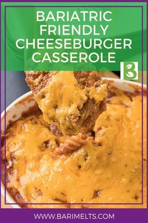 Bariatric Lifestyle, Bariatric Recipes Sleeve, Vsg Recipes, Gastric Bypass Recipes, Wls Recipes, Bariatric Friendly Recipes, Bariatric Diet, Bariatric Eating, Cheeseburger Casserole