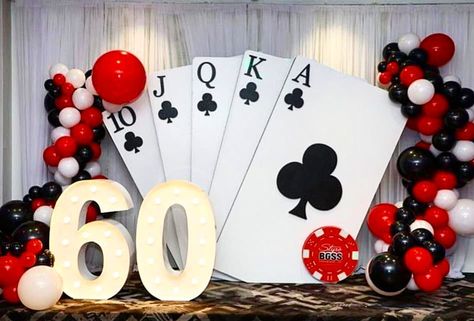 Casino Themed Centerpieces, Casino Birthday Party, Vegas Theme Party, Casino Royale Theme, Casino Birthday, 16th Birthday Decorations, Casino Theme Party Decorations, Vegas Theme, Casino Party Decorations