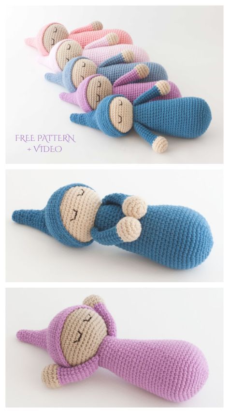 Crochet Cuddly Baby Baby Doll Amigurumi Pattern Modern Haken, Crochet Baby Projects, Crochet Baby Mobiles, Doll Amigurumi Free Pattern, Crochet Doll Tutorial, Crochet Toys Free, Baby Doll Pattern, Crochet Dolls Free Patterns, Crochet Baby Toys