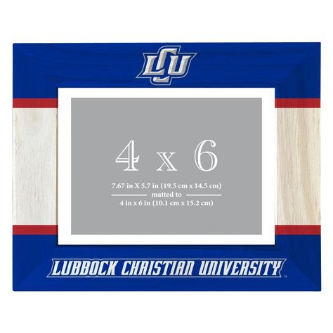 Capture and display your treasured moments with the Official Lubbock Christian University Chaparral Wooden Photo Frame offering a personal choice between a vibrant full-color print or a sophisticated laser-etched design. This handcrafted frame designed to celebrate your alma mater features a 4 x 6-inch opening elegantly matted to draw focus to your memorable photographs. Whether showcased vertically or horizontally the frames versatile easel back stand ensures a prominent display of your academic and personal milestones. Embrace the natural beauty of high-quality wood combined with the academic charm unique to Lubbock Christian University Chaparral. Perfect as a keepsake or a heartfelt gift this photo frame is more than a home accessory its a celebration of cherished college memories and t Lubbock Christian University, Christian University, Wooden Photo Frames, Alma Mater, Back To School Supplies, Frame Wall Decor, Heartfelt Gifts, Home Decor Pictures, Helping Others