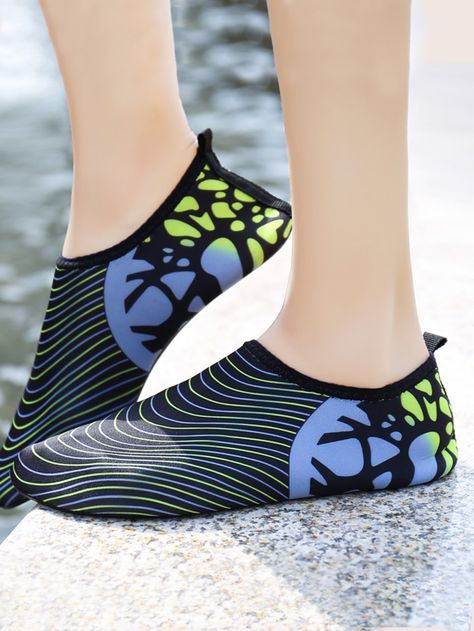 Multicolor Sporty Colorblock Aqua Socks Women Shoes Yoga Shoes, Basket Sport, Aqua Socks, Swimming Beach, Cheap Clothes Online, Aqua Shoes, Womens Athletic Shoes, Fitness Yoga, Sports Cycle