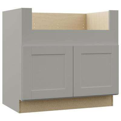 Shaker Assembled 36x34.5x24 in. Farmhouse Apron-Front Sink Base Kitchen Cabinet in Dove Gray Kitchen Sink Diy, Apron Front Sink, How To Install Countertops, Farmhouse Aprons, Tuscan Kitchen, Farmhouse Sink Kitchen, Grey Kitchen Cabinets, Sink Cabinet, Hampton Bay