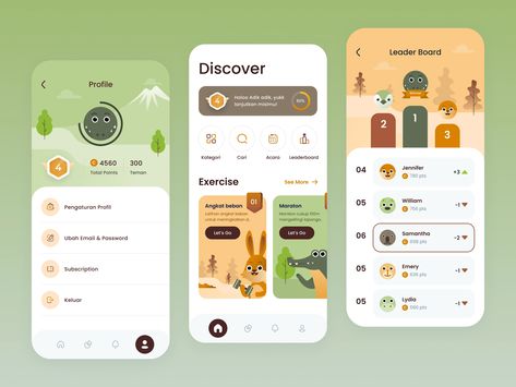 Exercise Game App Explorations by Salung Paperpillar for Paperpillar on Dribbble Iphone Games Apps, Ux Design Principles, Saving App, Mobile App Games, Desain Ui, App Interface Design, App Developer, Simple App, App Design Inspiration