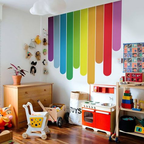 Amazon.com: astrkiz Colorful Vigor Rainbow Wall Border Stickers Peel and Stick, Rainbow Stripes Baseboard Wall Arch Decor, Headboard Wall Mural Sticker for Kids Room Playroom Vinyl Wall Decal Sticker : Baby Boys Rainbow Bedroom, Wall Arch Decor, Rainbow Boys Room, Rainbow Kids Room, Playroom Mural, Rainbow Wall Mural, Rainbow Mural, Wall Arch, Rainbow Home Decor