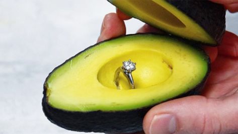 Yep, people are using avocados to propose on Instagram. I’d like be to capture this- if your proposing, let me know. https://www.today.com/food/people-are-using-avocados-propose-instagram-t123483?utm_content=buffer0b12a&utm_medium=social&utm_source=pinterest.com&utm_campaign=buffer Diy Wedding Ring, Funny Proposal, Indian Wedding Rings, Pretty Wedding Rings, Zero Carb Foods, Wedding Ring Bearer Boxes, Ring Proposal, Ring Pillow Wedding, Ring Holder Wedding