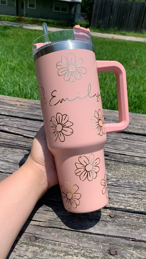 Flowers decals for tumblers, Stanley Cup stickers, and Simple Modern cup stickers. #tumblerdecals #stanleycupstickers . #Simple_Tumbler_Design #Stanley_Cup_Vinyl_Ideas #Cricut_Stanley_Cup #Stanley_Cup_Decal_Ideas Simple Tumbler Design, Cricut Stanley Cup, Stanley Cup Decal Ideas, Stanley Cup With Stickers, Stanley Cup Vinyl Ideas, Cute Stanley Cup Designs, Stanley Cup Designs Vinyl, Cricut Stanley Cup Ideas, Stanley Cup Cricut Design