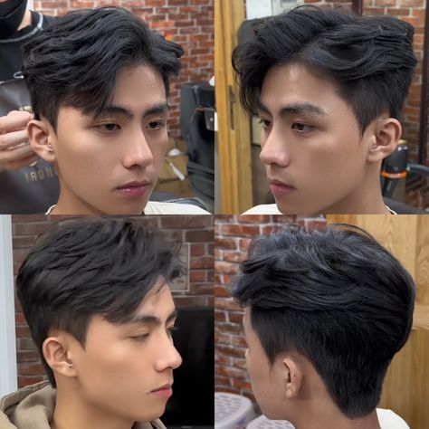 60 40 Hairstyle Men, White Guy Haircuts, Hair Tips For Men, Guy Hairstyles, Mens Haircuts Straight Hair, Young Men Haircuts, Man Haircut, Asian Man Haircut, Korean Men Hairstyle