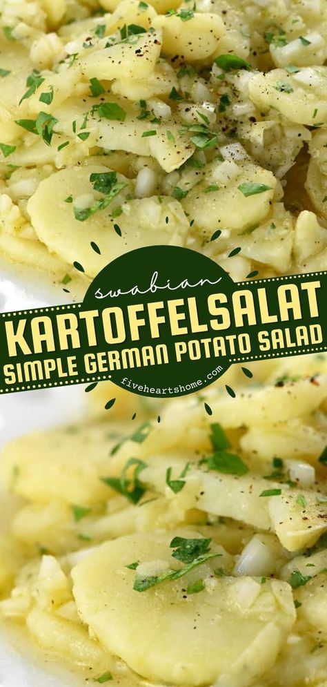 German Potato Recipes, Bavarian Potato Salad, German Salads, German Potato Salad Recipe, German Food Authentic, Oktoberfest Food, German Potato, German Potatoes, Austrian Recipes