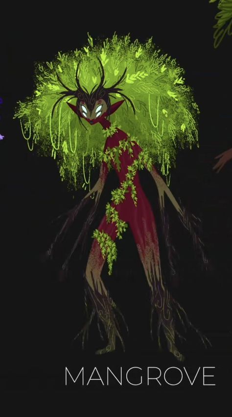 Credit to @cammiereis on TikTok Plant Creatures, Plant People, Cool Monsters, My Fantasy World, Forest Creatures, Monster Concept Art, Fantasy Races, Mythical Creatures Art, Creature Concept Art