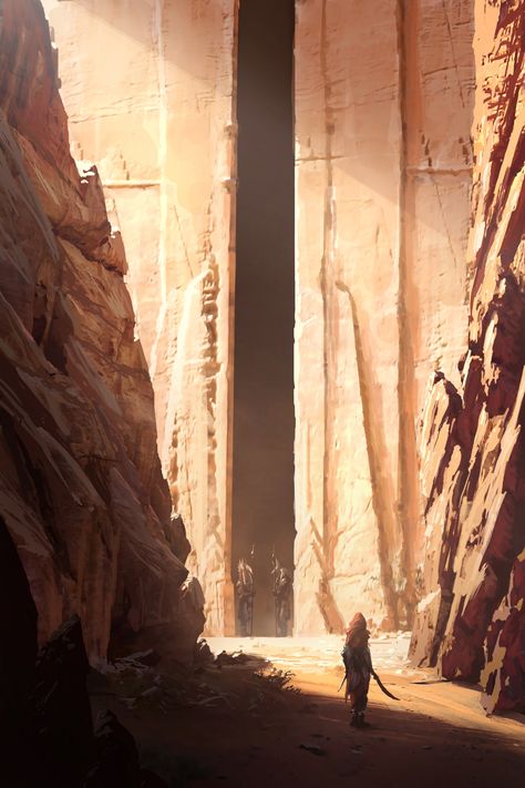 ArtStation - Door of Seth, Raphael Lacoste Raphael Lacoste, Desert Area, Landscape Concept, Hur Man Målar, Fantasy City, Fantasy Setting, Fantasy Places, المملكة العربية السعودية, 웃긴 사진