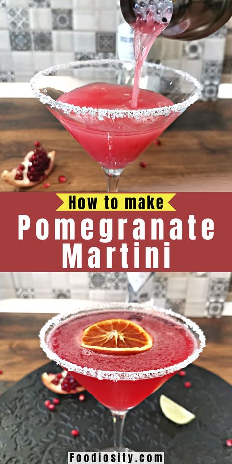 Pomegranate Drinks Cocktails, Pomegranate Cocktail Recipes, Pomegranate Drinks, Pomegranate Cocktails, Pomegranate Martini, Booze Drink, Pomegranate Recipes, Martinis Drinks, Cocktail Drinks Alcoholic