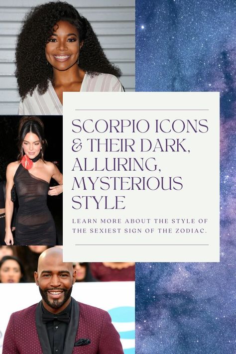 Scorpios are notoriously private and like to have an air of mystery, even in their style. Tune in to my podcast, Dress to Manifest, to learn more about Scopio style icons who embody this sexy, dark style. Scorpio Style, Shadow Side, Scorpio Rising, Scorpio Season, Phoenix Rising, Water Signs, Dark Style, Dark Fashion, Personal Stylist