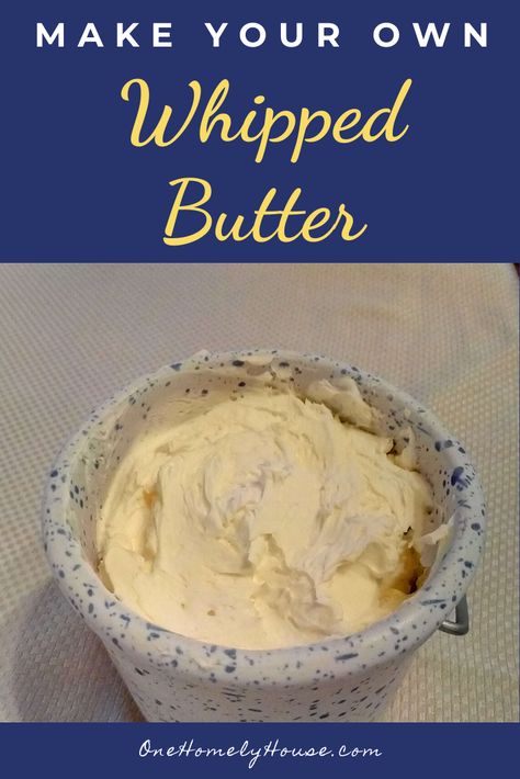 How To Whip Butter, Diy Spreadable Butter, Homemade Spreadable Butter, How To Make Whipped Butter, Homemade Whipped Butter, Spreadable Butter Recipe, Whipped Butter Recipe, Grad Brunch, Playdough Homemade