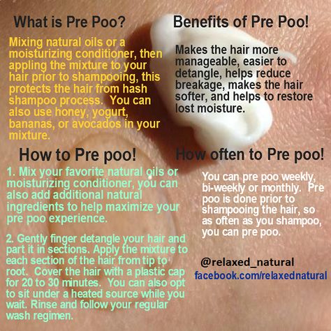 What is Pre Poo and what are the benefits? Low Porosity, Natural Hair Regimen, Skin And Hair Care, Low Porosity Hair Products, Natural Hair Care Tips, Hair Regimen, Hair Porosity, Pelo Afro, Healthy Natural Hair