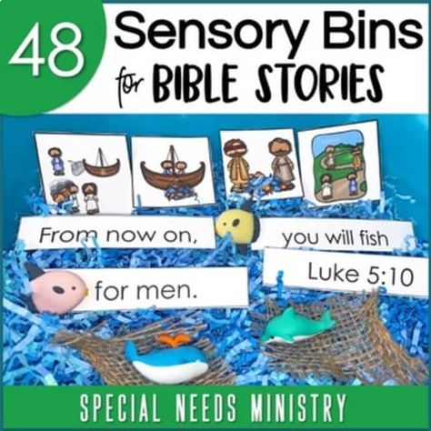 Toddler Sunday School, Language Disorders, Sensory Boxes, Old And New Testament, Sensory Bins, Sensory Activities, Bible Stories, New Testament, School Fun