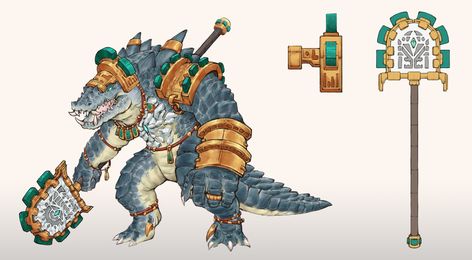 ArtStation - Kroxigor Sentinel - Warhammer - Lizardmen - Concept Fan Art Lizardmen Warhammer, Warhammer Paint, Fantasy Battle, Warhammer Art, Fantasy Miniatures, Mythological Creatures, Fantasy Concept Art, Warhammer Fantasy, Fantasy Artwork