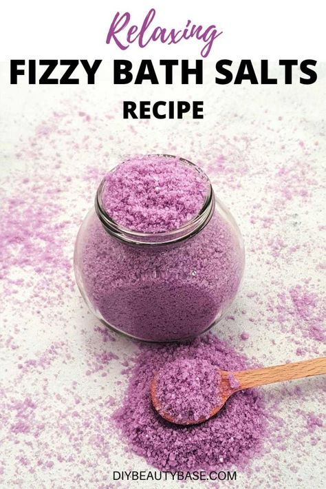 Bath Dust Recipe, How To Make Lavender Bath Salts, Diy Bath Fizz, Bath Balms Recipe, Homemade Bath Salts Recipe Diy, Bath Crumbles Diy, Melatonin Bath Soak Diy, Self Care Recipes Diy, Diy Bath Salt Gifts