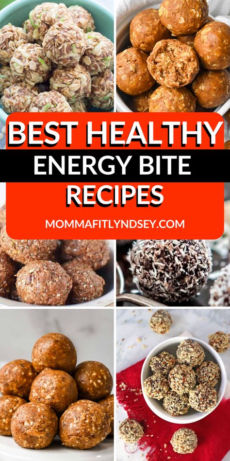 Delicious healthy energy ball and energy bite recipes! Make these easy no bake snacks for a quick and easy clean eating treat. Many with protein and ingredients like oatmeal, peanut butter, dates, chocolate, and more! Easy No Bake Snacks, Cranberry Almond Energy Bites, Dates Chocolate, Protein Energy Bites, Bake Snacks, Energy Bite, Oatmeal Energy Bites, Protein Balls Healthy, Energy Bites Healthy