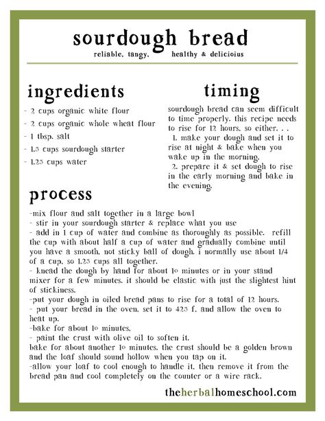 Download Your Printable Sourdough Bread Recipe Click on the PDF link below to download your copy of my delicious sourdough bread recipe. I keep my family supplied with amazing sourdough bread with … Why Sourdough Bread, Easy Sourdough Bread Recipe With Starter, Sourdough Recipes Bread, Sourdough Bread Recipe With Starter, Resepi Roti, Making Sourdough Bread, Sourdough Bread Starter, Sourdough Bread Sandwiches, Dough Starter