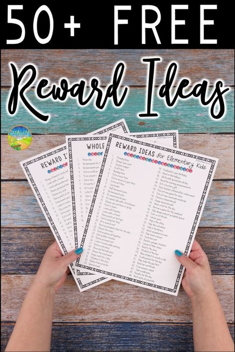 Over fifty free rewards and incentives ideas for positive reinforcement for students! Rewards for children and young adults can be a powerful classroom management tool to increase positive behavior. It's important to keep rewards fun and fresh in school! Use this free printable list to give some strategies and ideas. #behavior #pathway2success Incentives For Kids, Pbis Rewards, Incentive Ideas, Whole Class Rewards, Positive Notes Home, Class Incentives, Reward Ideas, Classroom Incentives, Behavior Incentives