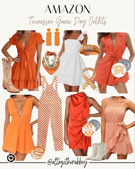 Tennessee Game Day outfits from Amazon 🧡 #amazonfashion #amazonfinds #amazongameday #gamedayoutfits #collegegameday #looksforless #tennesseevols Follow my shop @altogetherabbey on the @shop.LTK app to shop this post and get my exclusive app-only content! #liketkit #LTKBacktoSchool #LTKSeasonal #LTKstyletip #LTKU @shop.ltk https://liketk.it/4hwJh Game Day Outfit Orange, University Of Tennessee Game Day Outfits, Tennessee Gameday Outfit, University Of Tennessee Gameday Outfit, Tennessee Vols Game Day Outfits, Tennessee Game Day Outfit, Jean Knee High Boots, Tennessee Game Day, Tennessee Outfits