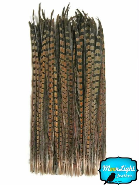 This listing is for 10 pieces of beautiful long ringneck pheasant tail feathers. Each of these feather ranges from 18-20 inches long. These are natural ringneck feathers with brown and black unique marking on them.  These long beautifully marked Ringneck Pheasant tail feathers are great for hats, vases, costumes, flower arrangements, and other decorative uses.Very popular for wedding decoration, bouquet and headpieces too.  These natural feathers vary in shapes and sizes but are in great conditi Ringneck Pheasant, Feather Wedding, Pheasant Feathers, Garment Steamer, Feather Crafts, Tail Feathers, Craft Wedding, Pheasant, Wedding Decoration